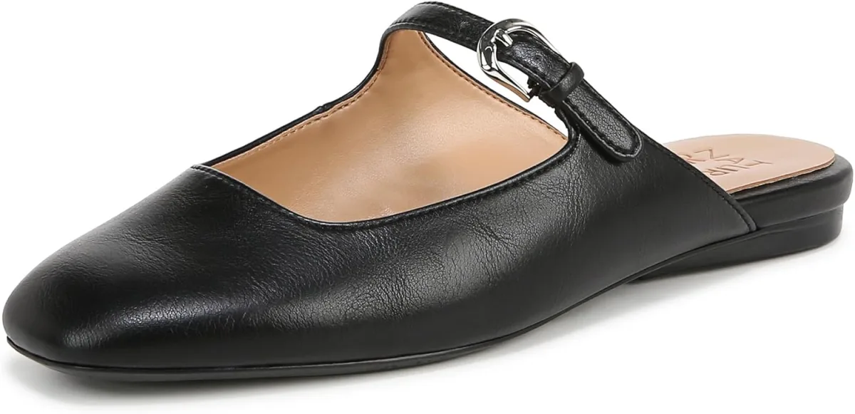 Naturalizer Womens Apple Slip On Mary Jane Mule — Genuine Leather mule