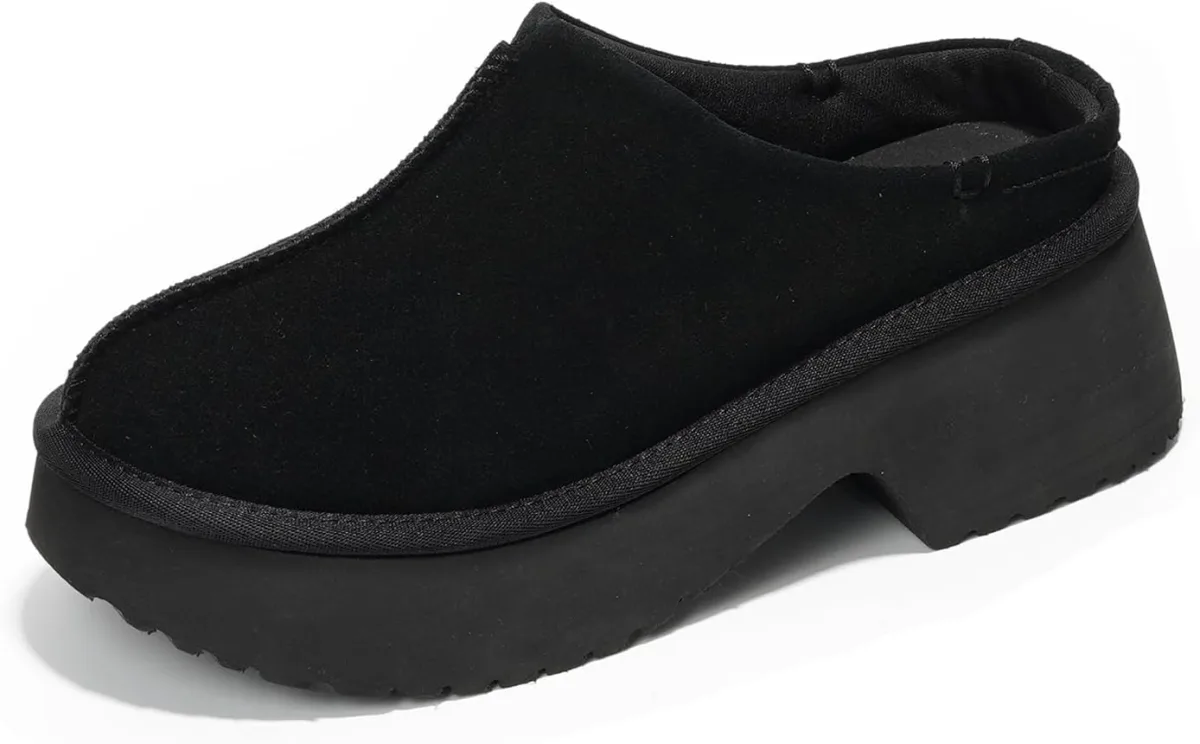 Project Cloud 100% Genuine Leather Platform Clogs for Women Footwear — Genuine Leather mule