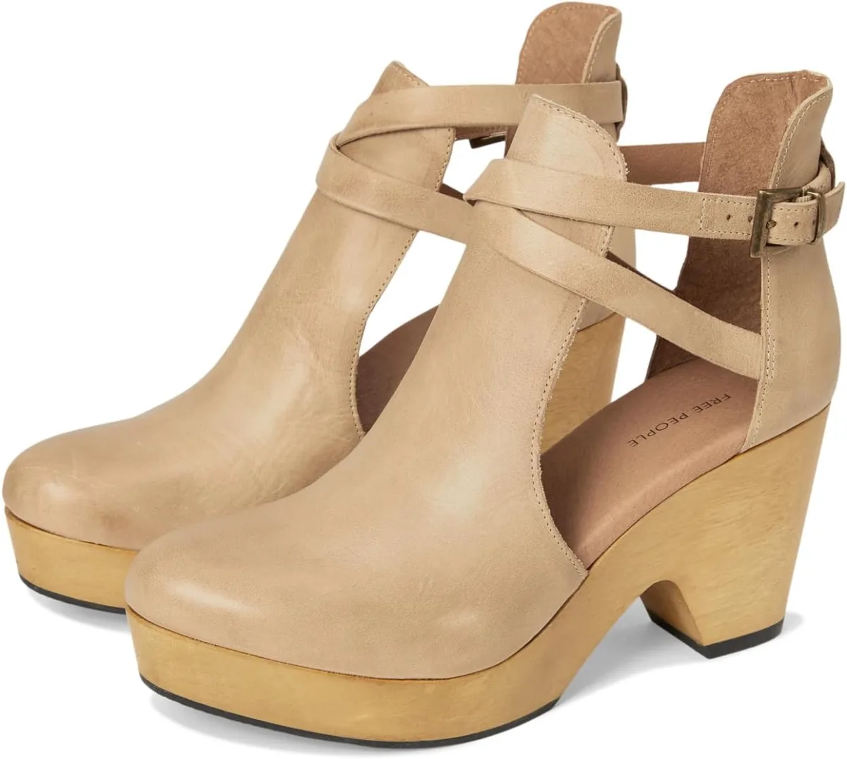 Free People Womens Cedar Leather Clogs — Genuine Leather clog