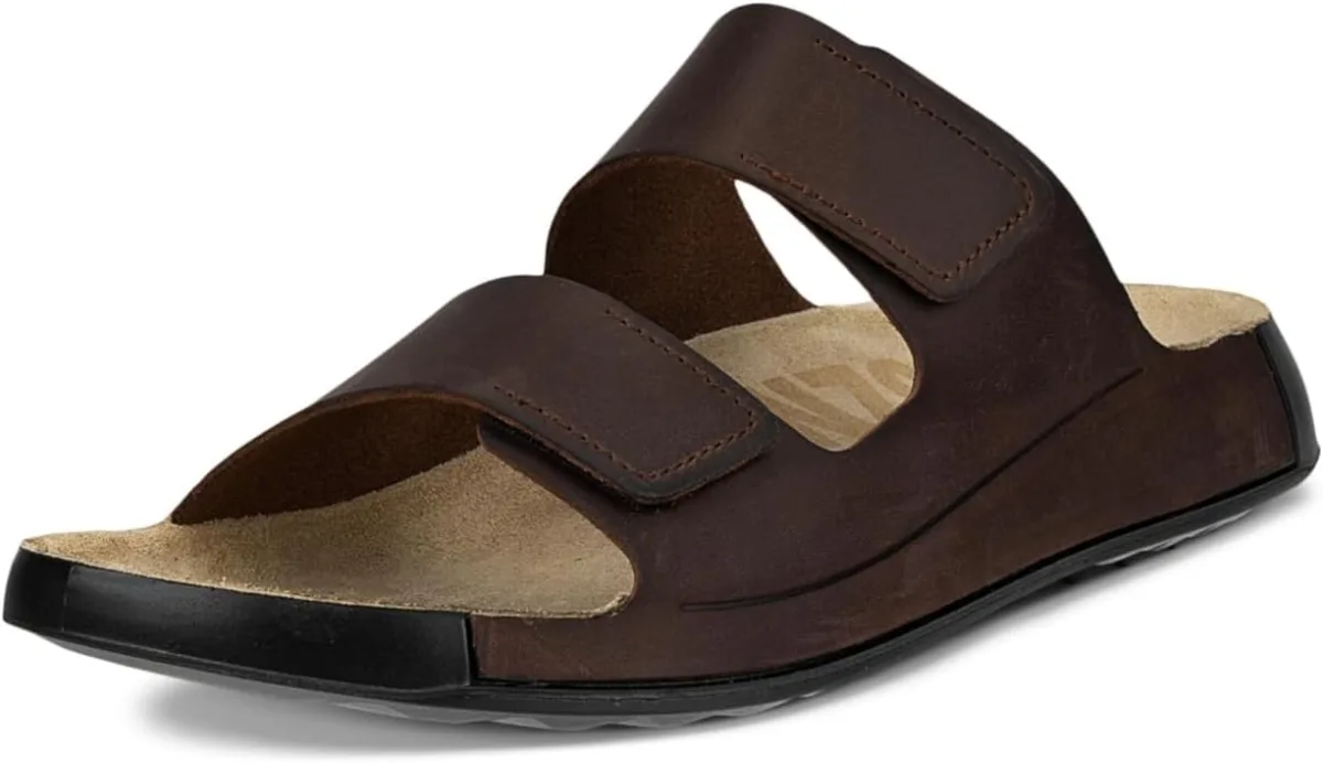 ECCO Men's Cozmo Two Band Slide Sandal — Genuine Leather sandal