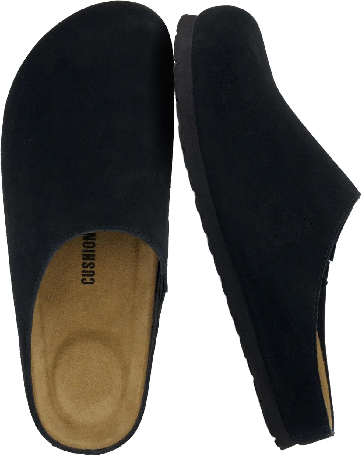 CUSHIONAIRE Heath Genuine Suede Leather Mens Clogs with Memory Foam Comfort, E — Suede clog