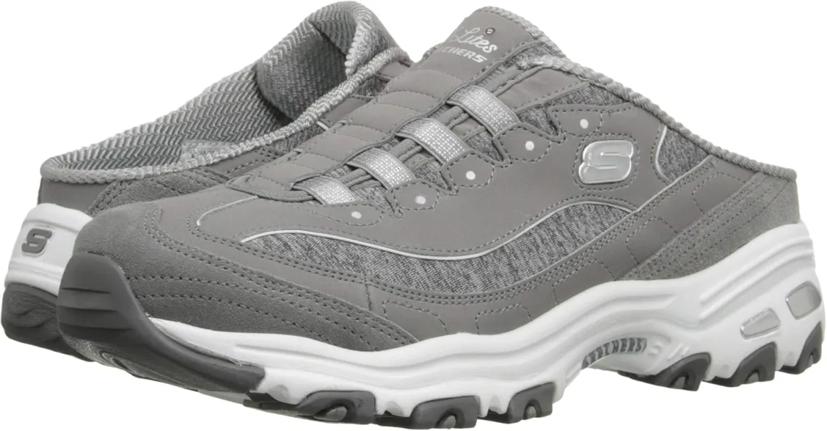 Skechers Women's D'Lites Resilient Sneakers — Suede clog