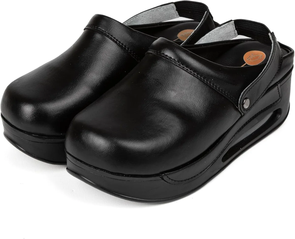 Womens Clogs with Arch Support, Pure Leather, Slip-On Clogs for Women, Perfect — Genuine Leather clog