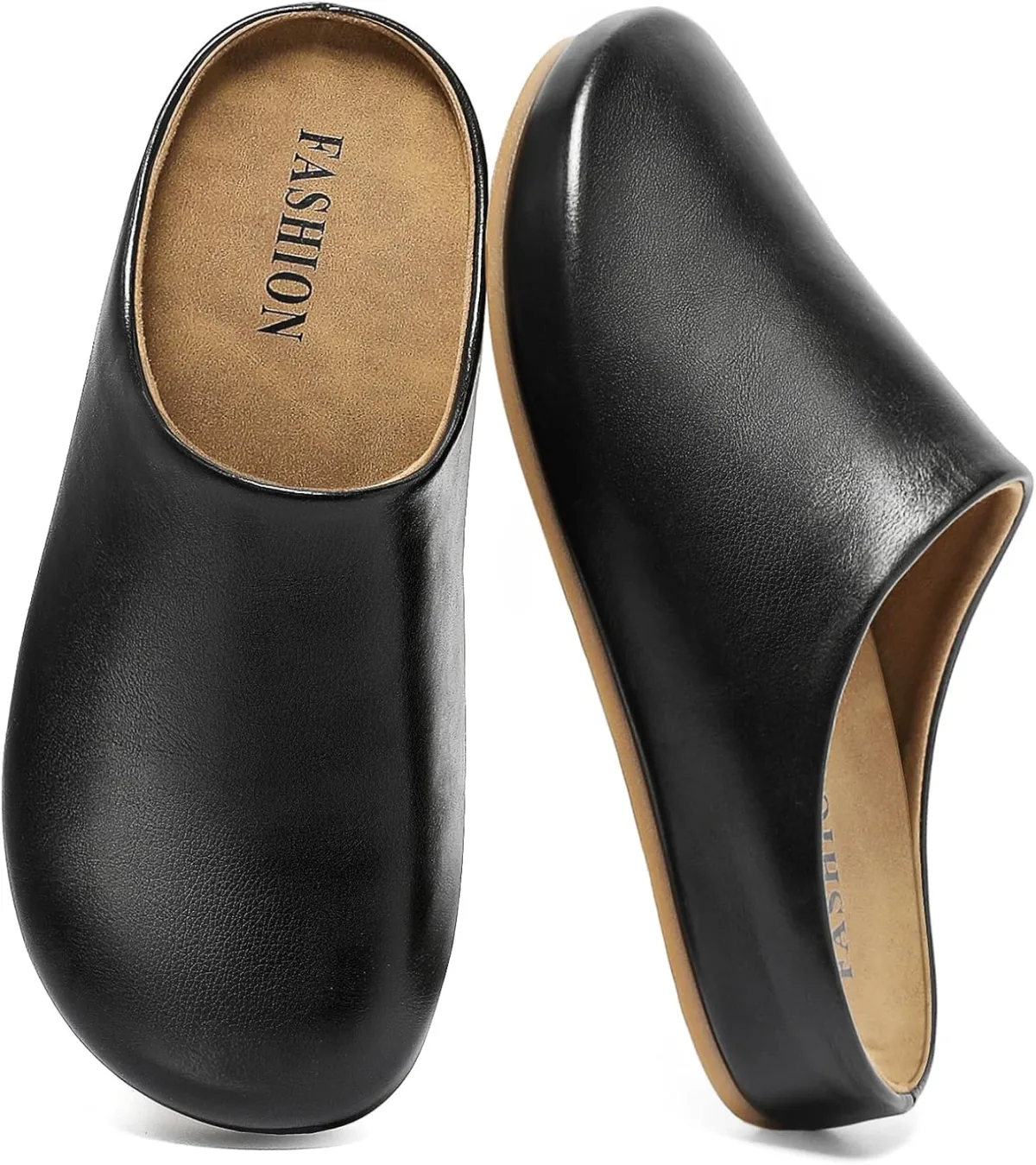 Clogs for Women Leather Women's Mules & Clogs with Soft Footbed Arch Support S — Genuine Leather mule