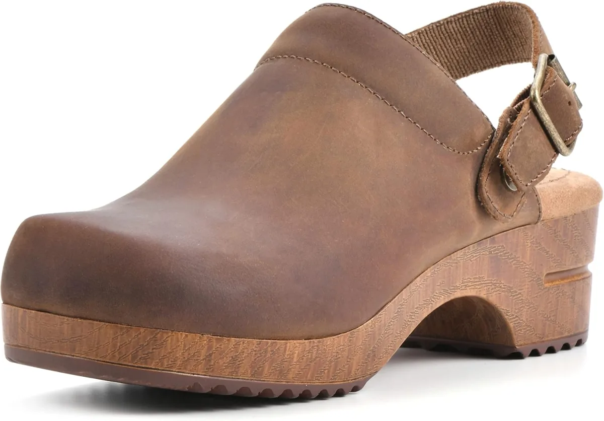 WHITE MOUNTAIN Shoes Being Leather Footbeds Clog — Genuine Leather clog