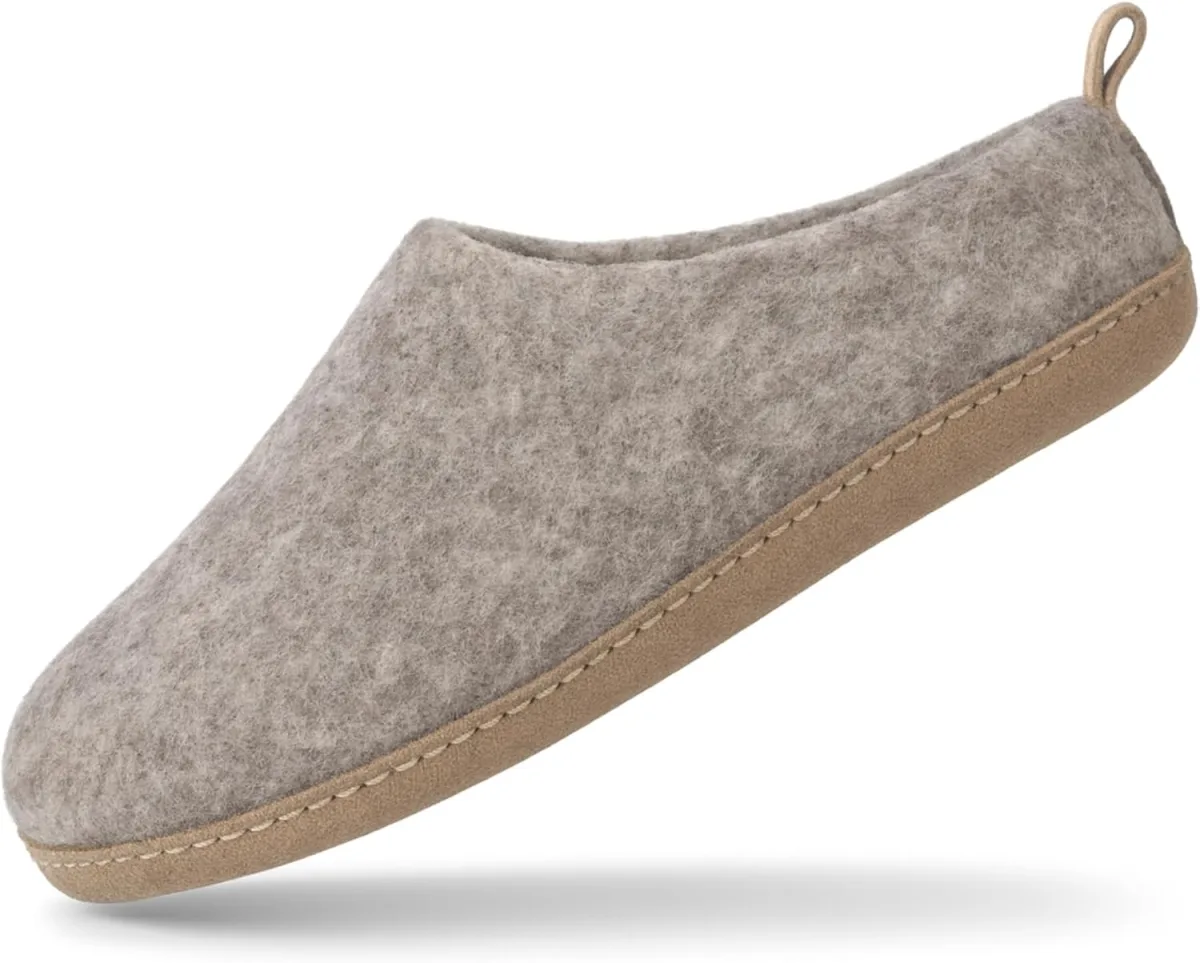 Wool Indoor Slippers — Shearling slipper
