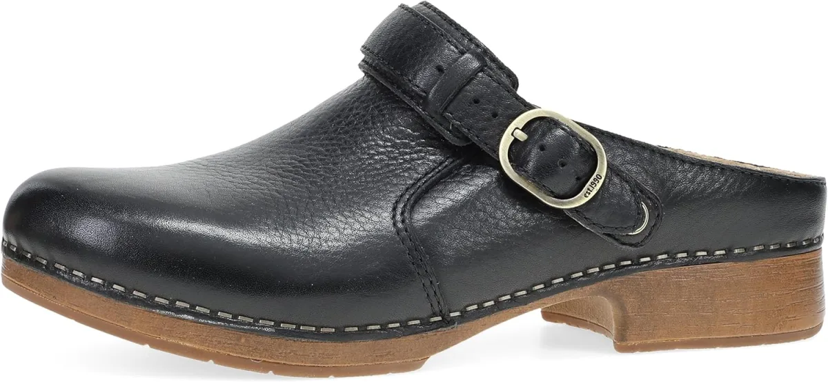 Dansko Millie Women’s Slingback Swivel Strap Leather Clogs –Slip-Resistant Wor — Suede clog