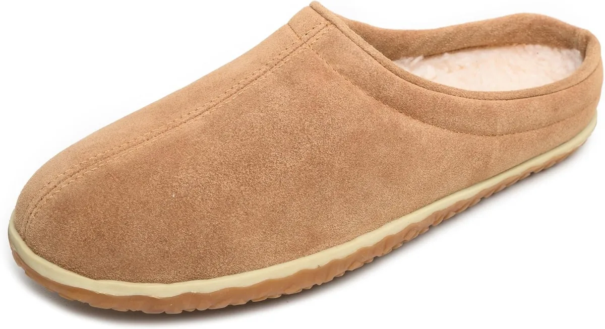 Minnetonka Mens Taylor Slippers — Suede slipper