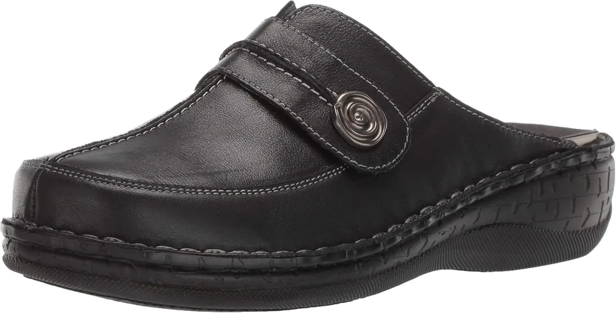 Propét Womens Jana Clogs Flats Casual Casual — Full-Grain Leather clog