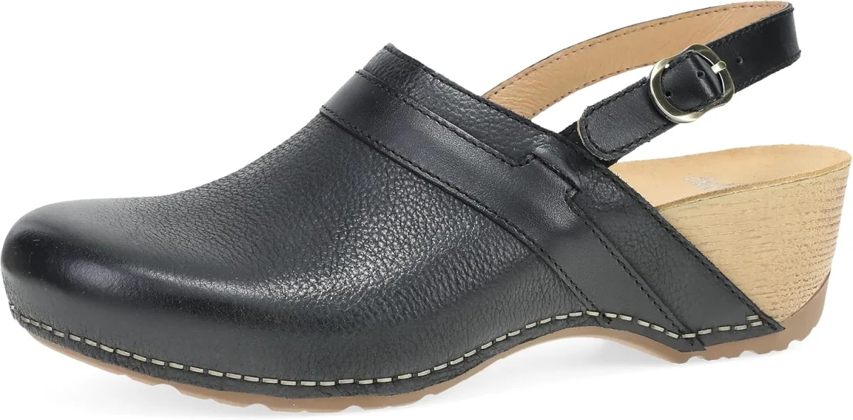 Dansko Tammy Stylish Heel-Strap Mule Clog for Women — Suede mule