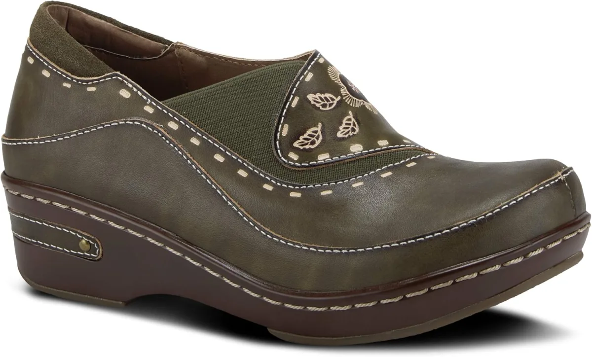 Spring Step L'artiste Burbank Leather Clogs for Women — Genuine Leather clog