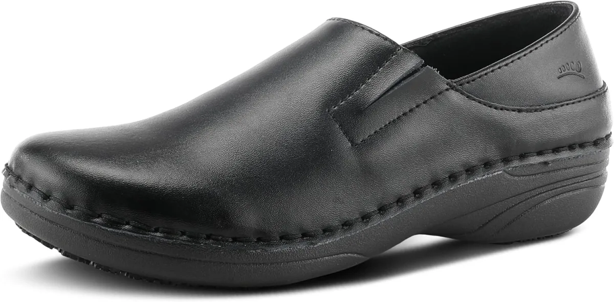 Spring Step Manila Slip-On Professional Nursing Shoes for Women — Genuine Leather clog