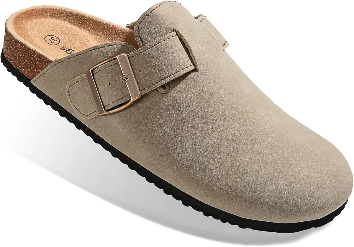 BULLIANT Clogs Slippers Sandals Nurse Work Shoes Men Women,Fleece-Lined Upper+ — Genuine Leather slipper