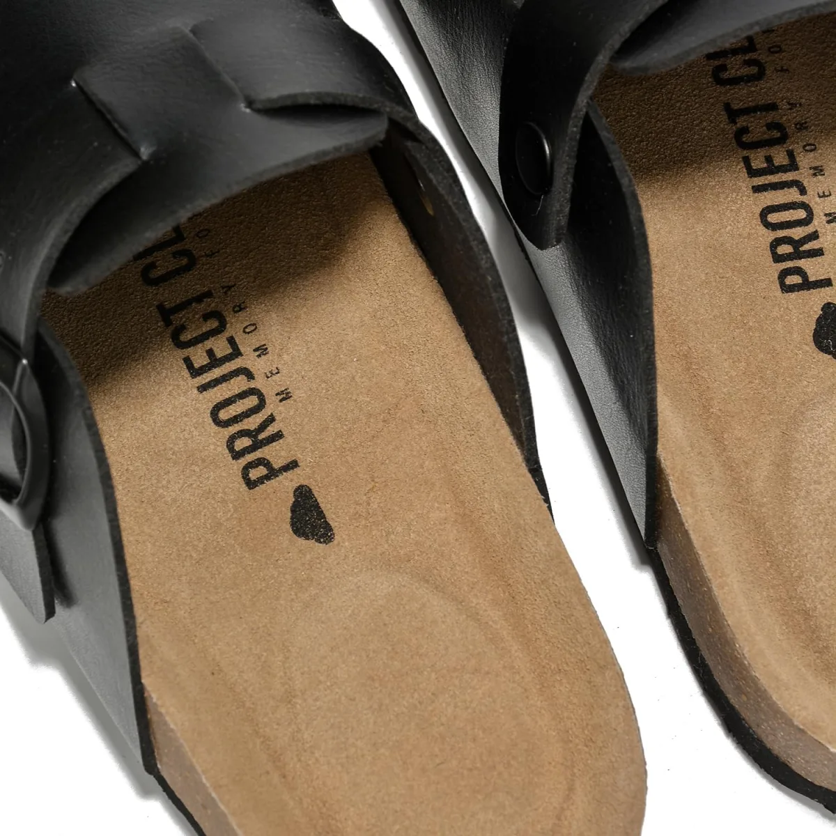 Project Cloud 100% Genuine Leather Footbed Clogs for Women — Suede mule