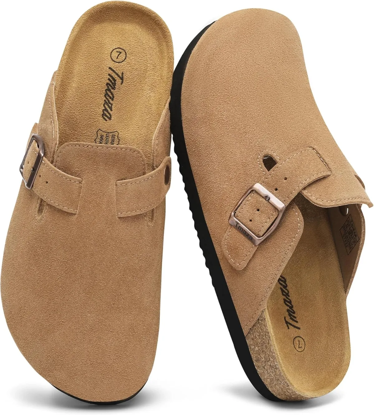 Cork Footbed Suede Clogs for Women — Suede clog