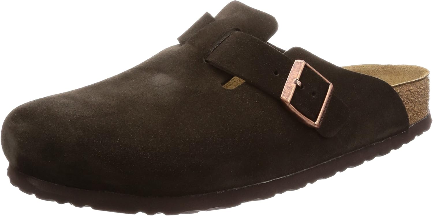 Birkenstock Unisex Adult Boston Super Grip Leather Clogs — Genuine Leather clog